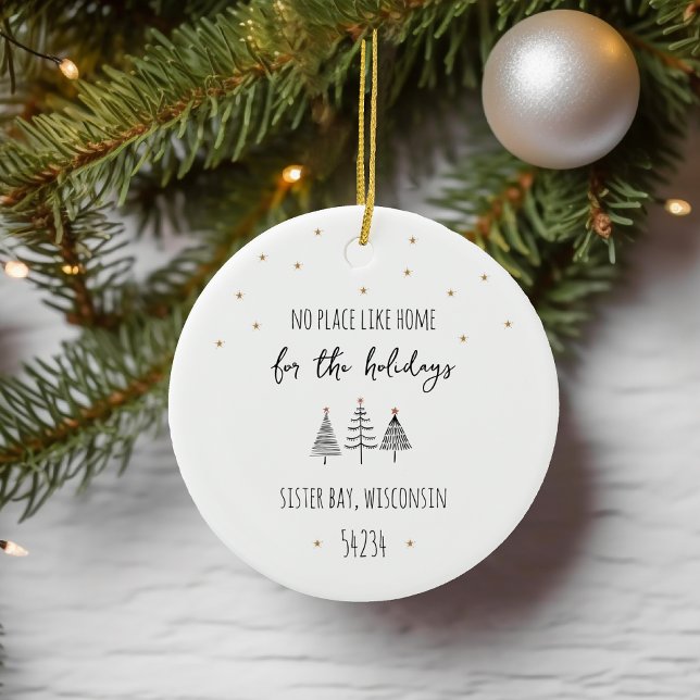 Postnummer - hem för Helgdagarna Jul Julgransprydnad Keramik (Skapare uppladdad)