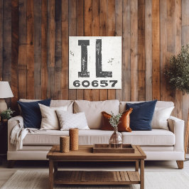 Postnummer Illinois för jordbrukshus Canvastryck