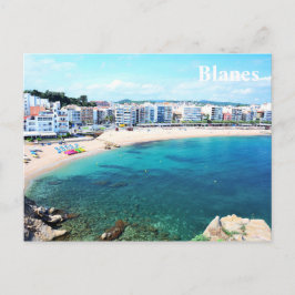 Postnummer med Blanes stad Vykort