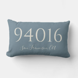 Postnummer och välkomstplats lumbarkudde