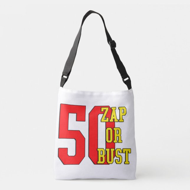 Postnummer till Zap 50-årsdag Axelväska (Baksida)
