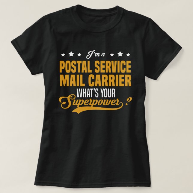 Postoperatör för posttjänst t shirt (Design framsida)