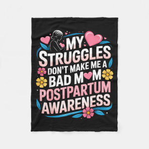 Postpartum depression mamma morsa moderlig mentalP Fleecefilt