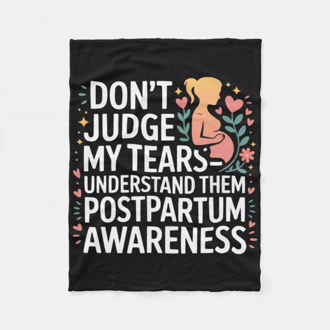 Postpartum Depression Mor Mama Modern Maternal Men Fleecefilt (Framsidan)