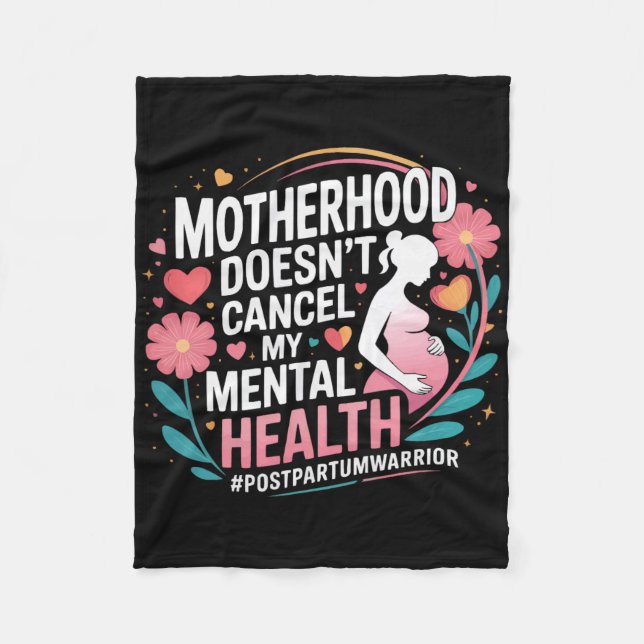 Postpartum Depression Mor Mama Modern Maternal Men Fleecefilt (Framsidan)