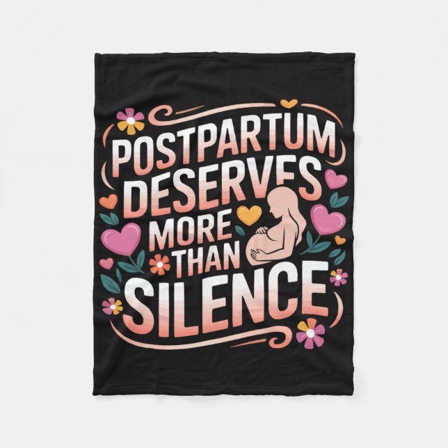 Postpartum Depression Mor Mama Modern Maternal Men Fleecefilt (Framsidan)