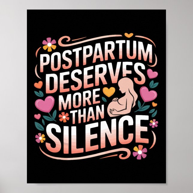 Postpartum Depression Mor Mama Modern Maternal Men Poster (Framsidan)