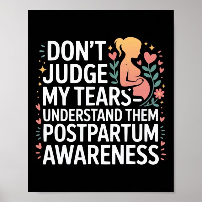 Postpartum Depression Mor Mama Modern Maternal Men Poster (Framsidan)