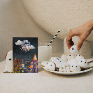 Postpass för flygande Witch Vykort