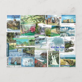 Postpass - Lycklig World Postcard Day 2025 Helg Vykort