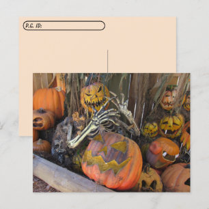 Postpass - Pumpkin Ghoul Halloween Postcard Vykort