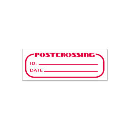 Postpassage-ID och datum tomt att fylla i Självfärgande Stämpel