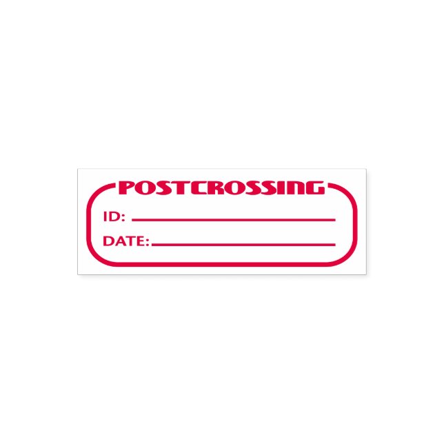 Postpassage-ID och datum tomt att fylla i Självfärgande Stämpel (Design)