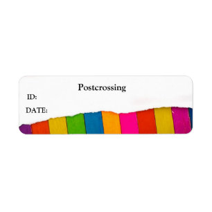 Postpassage-ID-postetiketter Returadress Etikett