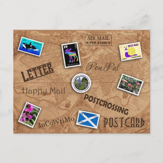 Postpassage - vykort (Framsida)