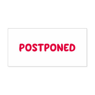 POSTPONED Bröllop Speciella händelse Tillfälle Mit Självfärgande Stämpel