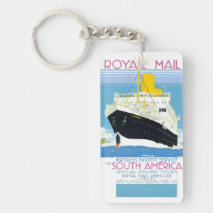 POSTPOSTER FÖR ROYAL AV vintage Nyckelring