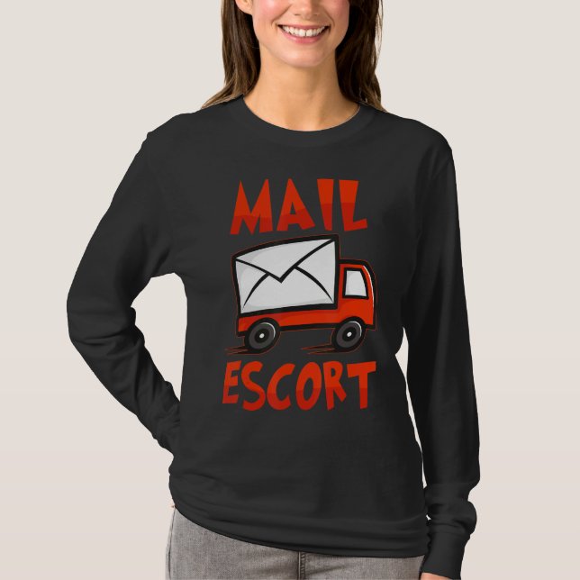 Postposttjänste-posttjänst T Shirt (Framsida)