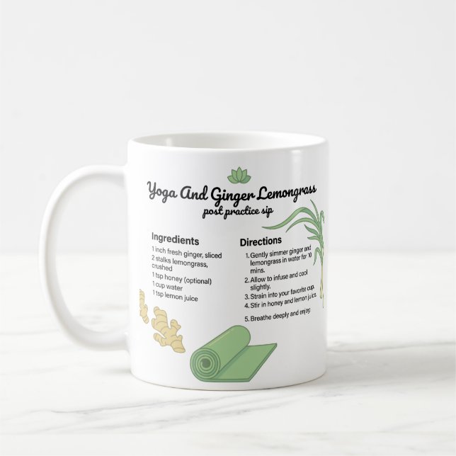 Postpraktik Ginger Lemongrass Yoga Kaffemugg (Vänster)