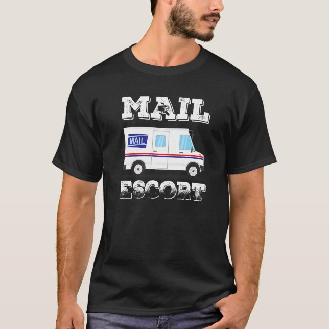 Postservice Postman USA Postman Worker Mail Esco T Shirt (Framsida)