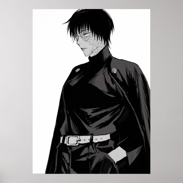 PostShibuya Maki Zenin Jujutsu Kaisen Art Poster (Framsidan)