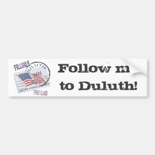 Poststämpla Duluth 55812 Bildekal