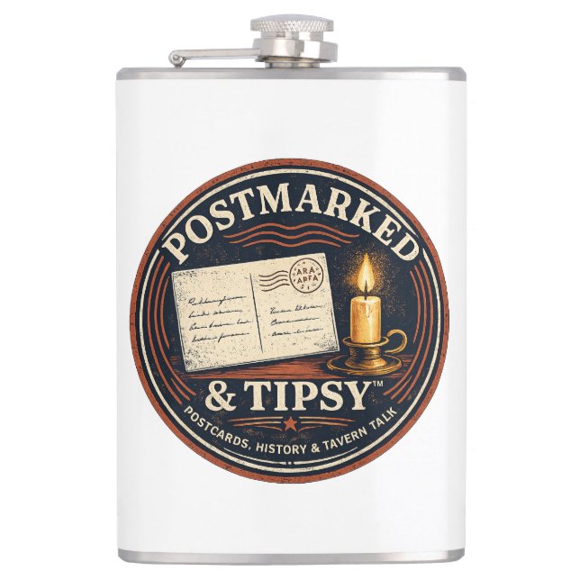 Poststämplad & Berusad Fickplunta (Framsidan)
