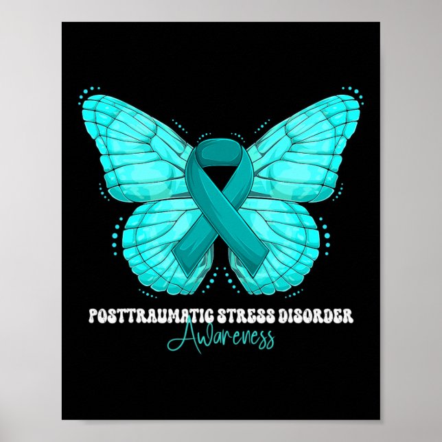 Posttraumatiskt Stressat sjukdom Medvetenhet Månad Poster (Framsidan)
