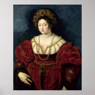 Postumt porträtt av Isabella d'Este Poster