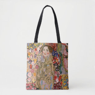 Postumt porträtt av Ria Munk av Gustav Klimt Tygkasse