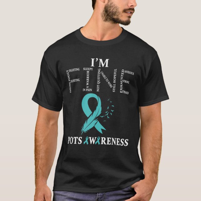 Postural Orthostatic Tachycardia Syndrome Warrior T Shirt (Framsida)