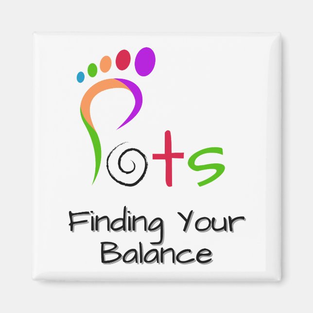 Postural takykardi Syndrome (POTS) Medvetenhet Magnet (Framsidan)