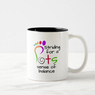 Postural takykardi Syndrome (POTS) Medvetenhet Två-Tonad Mugg