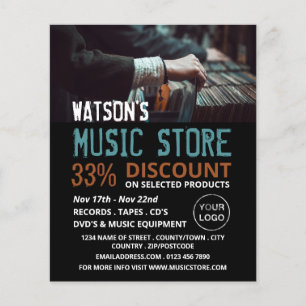 Postval, Music Store-reklam Flygblad