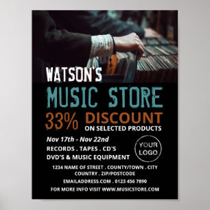 Postval, Music Store-reklam Poster