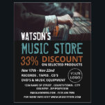 Postval, Music Store-reklam Reklamblad<br><div class="desc">Spela in Select,  Music Store-annonsering med utfällbara utlösare av Affärskortet Store.</div>