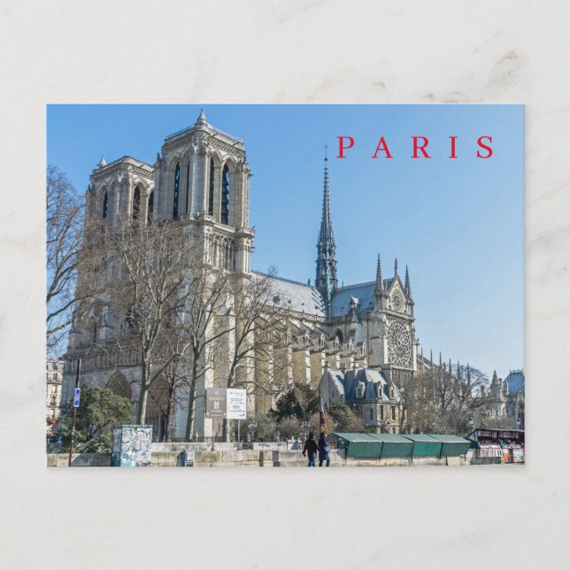 Postvykort för Paris Notre Dame-katedralen Vykort (Framsida)
