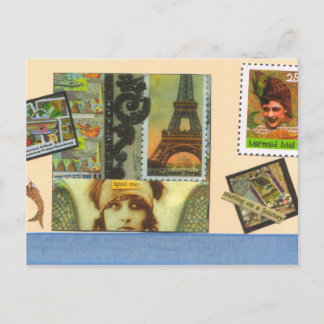 Postvykort för sjöjungfru vykort