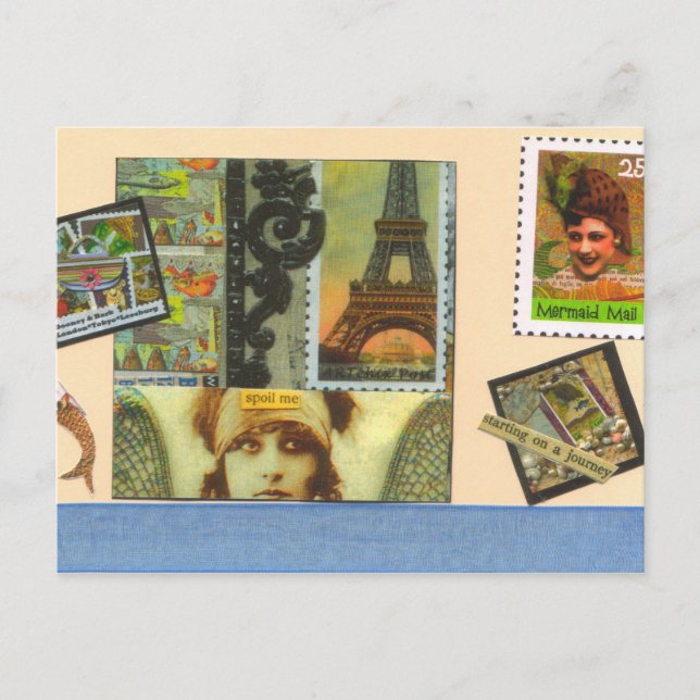 Postvykort för sjöjungfru vykort (Framsida)