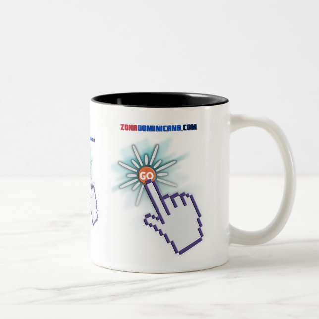 Posuelo Blanco Två-Tonad Mugg (Höger)