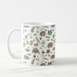 Posumas i Berry Fält i White Kaffemugg
