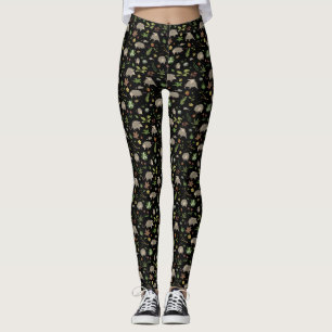 Posuméer i Berry Fält i Black Leggings