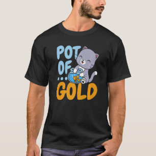 Pot av Guld fiskakvarts fiskeområde Goldfish T Shirt