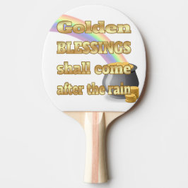 Pot av Guld i slutet av regnbågen Pingisracket