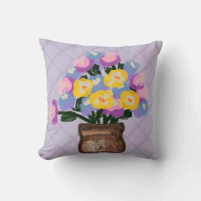 Pot-blommor Kudde (Framsida)