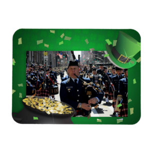 Pot-foto-magnet i Guld Magnet