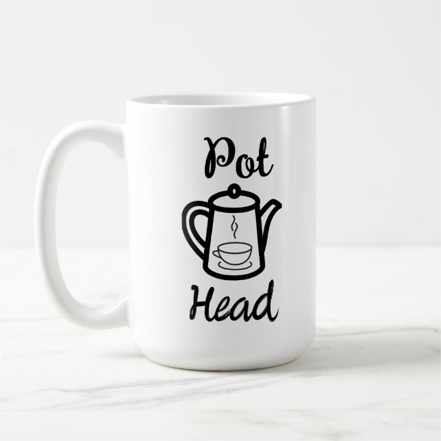 Pot Head - Coffee Funny Coffee Combo Mugg (Vänster)