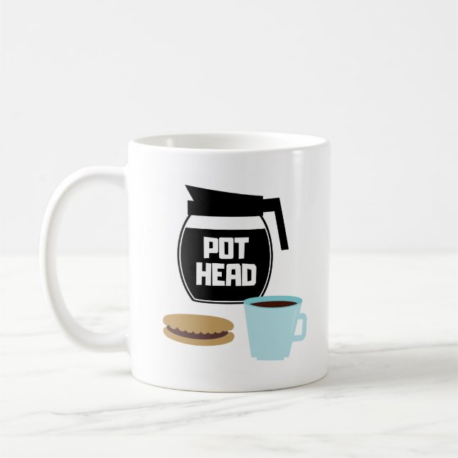 Pot Head Coffee Pot Mugg (Vänster)
