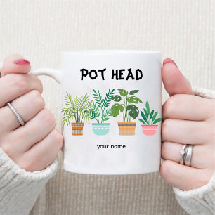 Pot Head/Gardener Mamma Crazy Plant Dam Kaffemugg