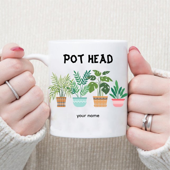Pot Head/Gardener Mamma Crazy Plant Dam Kaffemugg (Pot Head / Gardener Mom Crazy Plant Lady Coffee Mug)